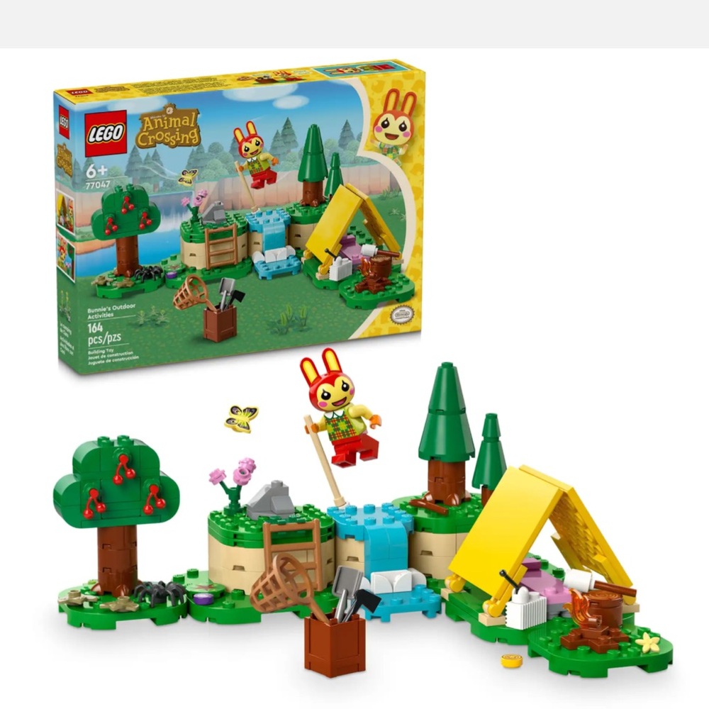 LEGO Animal Crossing Adventure Set with Yellow and Green